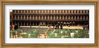 Tourists outside of a building, Venice, Italy Fine Art Print