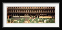 Tourists outside of a building, Venice, Italy Fine Art Print