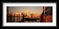 Gondolas In A Canal, Venice, Italy Fine Art Print
