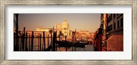 Gondolas In A Canal, Venice, Italy Fine Art Print