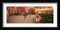 Tourists in a city, Venice, Italy Fine Art Print
