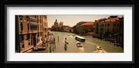 High angle view of boats in water, Venice, Italy Fine Art Print