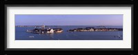 High Angle View Of Buildings Surrounded By Water, San Giorgio Maggiore, Venice, Italy Fine Art Print