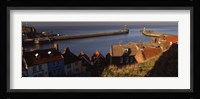 Buildings On The Waterfront, Whitby Harbour, North Yorkshire, England, United Kingdom Fine Art Print