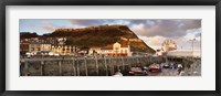 Speed Boats At A Commercial Dock, Scarborough, North Yorkshire, England, United Kingdom Fine Art Print