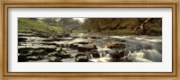 Arch Bridge Over A River, Stainforth Force, River Ribble, North Yorkshire, England, United Kingdom Fine Art Print