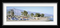Tourists On The Beach, San Pedro, Costa Del Sol, Marbella, Andalusia, Spain Fine Art Print