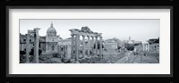 Ruins Of An Old Building, Rome, Italy (black and white) Fine Art Print