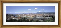 High angle view of a city, Florence, Tuscany, Italy Fine Art Print