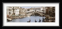Bridge Over A Canal, Rialto Bridge, Venice, Veneto, Italy Fine Art Print