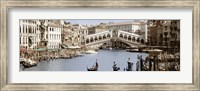 Bridge Over A Canal, Rialto Bridge, Venice, Veneto, Italy Fine Art Print