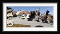 Sculptures in a garden, Vrtbovska Garden, Prague, Czech Republic Fine Art Print