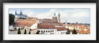 Church in a city, St. Nicholas Church, Mala Strana, Prague, Czech Republic Fine Art Print