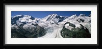 Snow Covered Mountain Range and Glacier, Matterhorn, Switzerland Fine Art Print