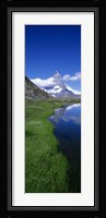 Reflection Of Mountain In Water, Riffelsee, Matterhorn, Switzerland Fine Art Print