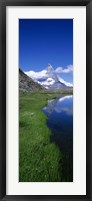 Reflection Of Mountain In Water, Riffelsee, Matterhorn, Switzerland Fine Art Print