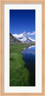 Reflection Of Mountain In Water, Riffelsee, Matterhorn, Switzerland Fine Art Print