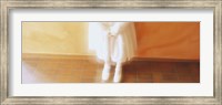 High Angle View Of A Girl Standing In Front Of A Wall, Germany Fine Art Print