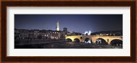 Bridge over a river, Pietra Bridge, Ponte Di Pietra, Verona, Italy Fine Art Print