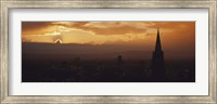 High section view of a building at dusk, Freiburg, Germany Fine Art Print