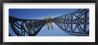 Low Angle View Of A Bridge, Blue Bridge, Freiburg, Germany Fine Art Print