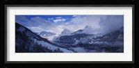 Clouds over mountains, Alps, Glarus, Switzerland Fine Art Print