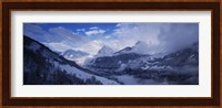 Clouds over mountains, Alps, Glarus, Switzerland Fine Art Print