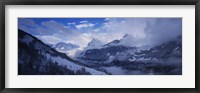 Clouds over mountains, Alps, Glarus, Switzerland Fine Art Print