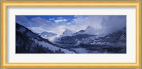 Clouds over mountains, Alps, Glarus, Switzerland Fine Art Print