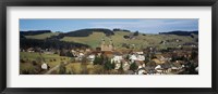High angle view of a town, St. Peter, Black Forest, Germany Fine Art Print