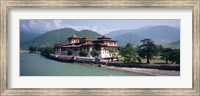 Palace On A Riverbank, Punakha Dzong, Punakha, Bhutan Fine Art Print