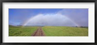 Rainbow Over A Landscape, Kamuela, Big Island, Hawaii, USA Fine Art Print