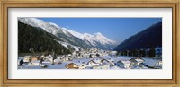 High angle view of a town, Pettneu, Austria Fine Art Print