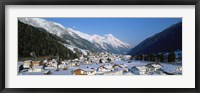 High angle view of a town, Pettneu, Austria Fine Art Print