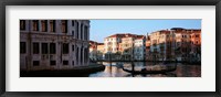 Gondola in a canal, Grand Canal, Venice, Italy Fine Art Print
