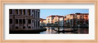 Gondola in a canal, Grand Canal, Venice, Italy Fine Art Print