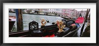 Close-up of a gondola in a canal, Grand Canal, Venice, Italy Fine Art Print