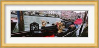 Close-up of a gondola in a canal, Grand Canal, Venice, Italy Fine Art Print