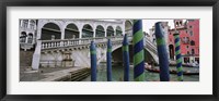 Arch bridge across a canal, Rialto Bridge, Grand Canal, Venice, Italy Fine Art Print