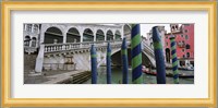 Arch bridge across a canal, Rialto Bridge, Grand Canal, Venice, Italy Fine Art Print