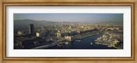 Aerial view of a city, Barcelona, Spain Fine Art Print