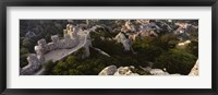 High angle view of ruins of a castle, Castelo Dos Mouros, Sintra, Portugal Fine Art Print