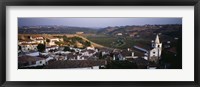 High angle view of a city, Portugal Fine Art Print