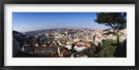 Aerial view of a city, Lisbon, Portugal Fine Art Print