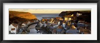 High Angle View Of A Village, Staithes, North Yorkshire, England, United Kingdom Fine Art Print