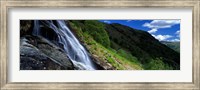 Water Flowing Over Rocks, Sourmilk Gill, Borrowdale, English Lake District, Cumbria, England, United Kingdom Fine Art Print