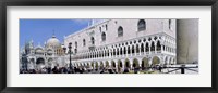 Tourist Outside A Cathedral, St. Mark's Cathedral, St. Mark's Square, Venice, Italy Fine Art Print