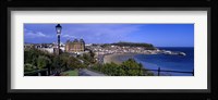 High Angle View Of A City, Scarborough, North Yorkshire, England, United Kingdom Fine Art Print