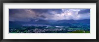 Storm Clouds Over A Landscape, Keswick, Derwent Water, Lake District, Cumbria, England, United Kingdom Fine Art Print