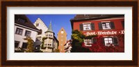 Low Angle View Of Buildings In A Town, Lake Constance, Meersburg, Baden-Wurttemberg, Germany Fine Art Print